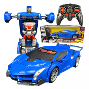 Carrinho Controle Remoto Robô Transformers 4 Funções
