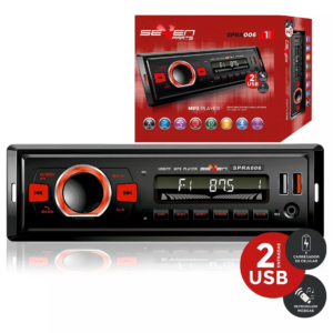 Rádio Mp3 Automotivo Fm Bluetooth Carregador Dual Usb Cartão
